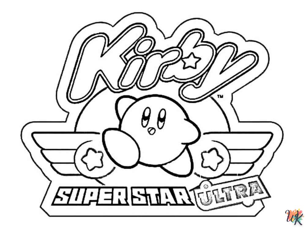 coloriage Kirby  gratuit à imprimer