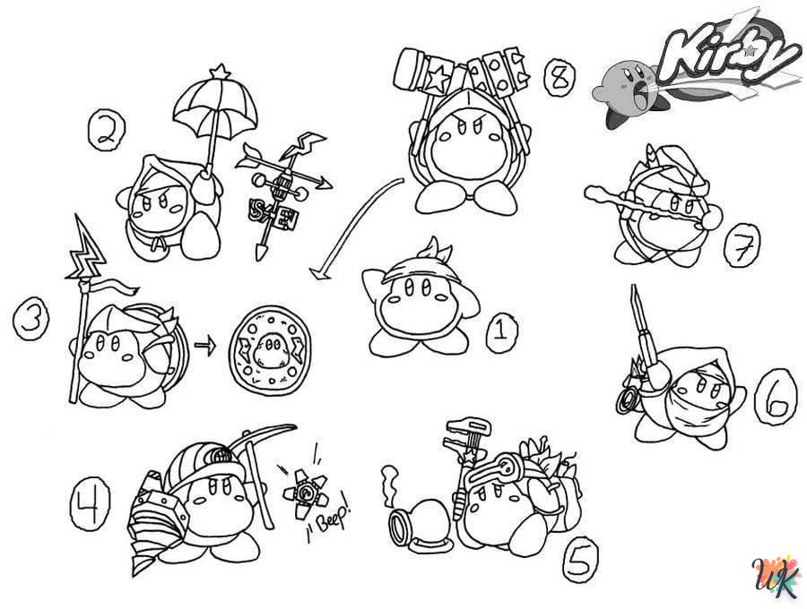 coloriage Kirby  pour enfant à imprimer
