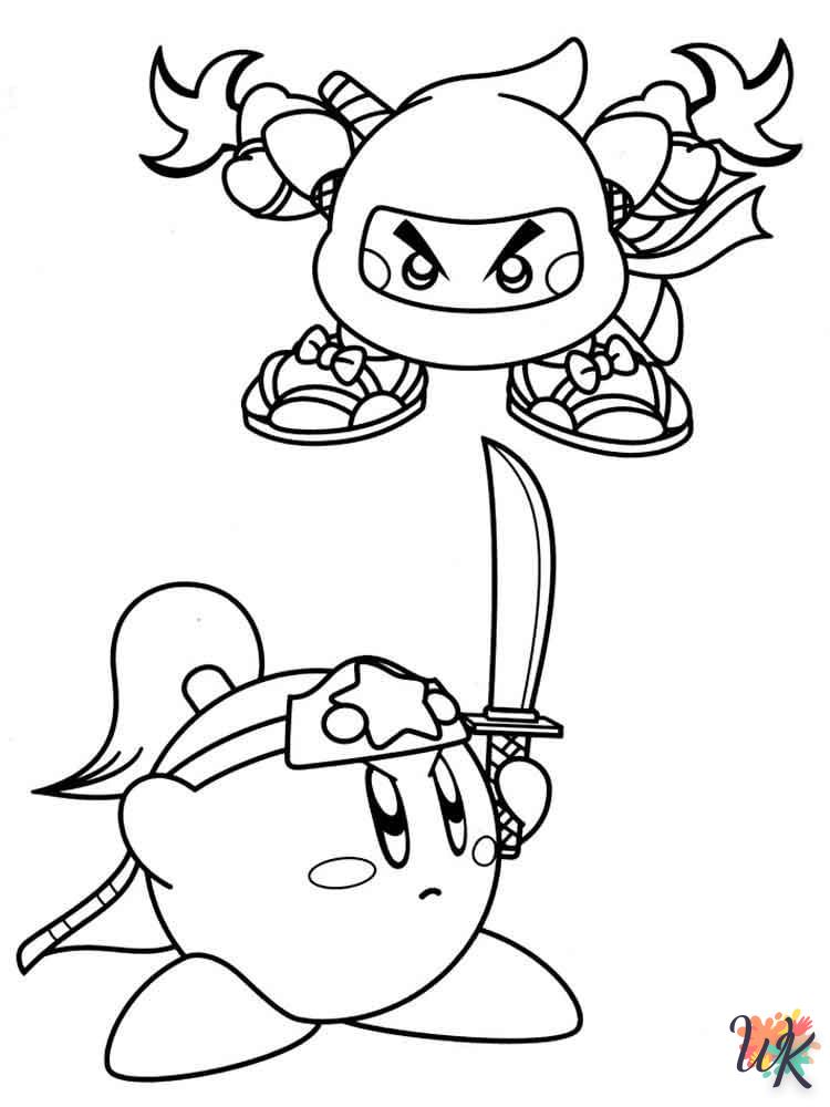 coloriage Kirby  à imprimer gratuitement pdf