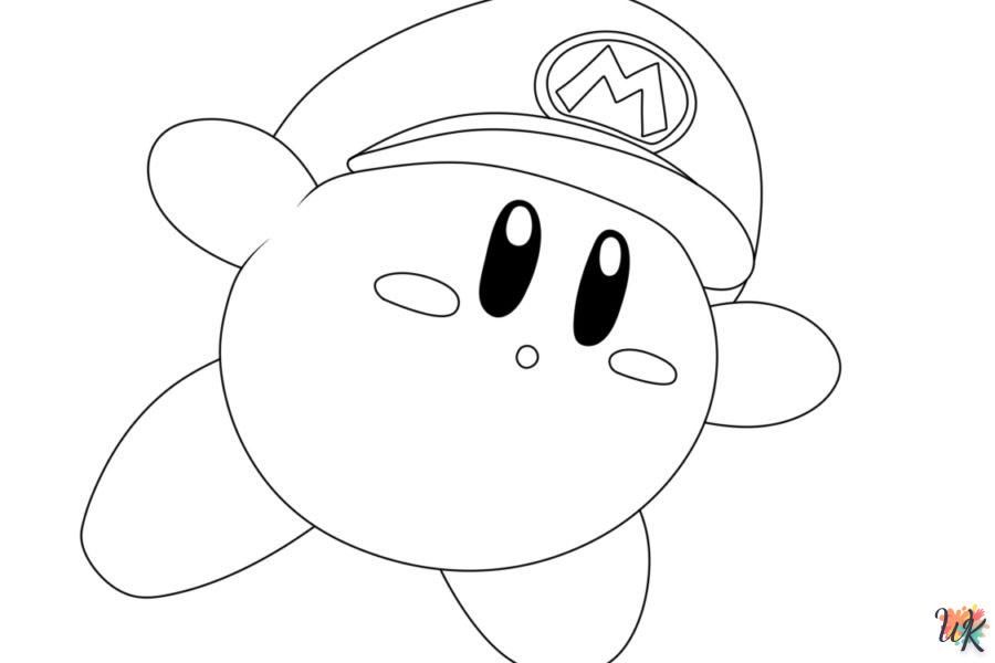 coloriage Kirby  à imprimer pdf gratuit