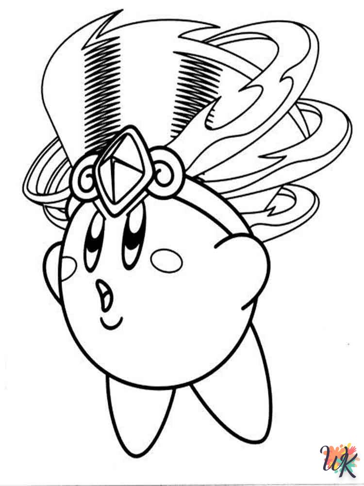 image pour coloriage Kirby  enfant