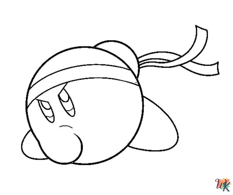 coloriage Kirby  pour lutter contre le stress