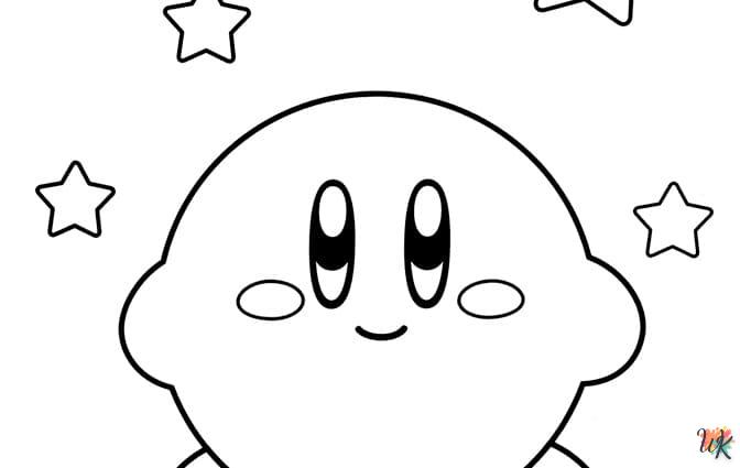 coloriage Kirby  sonic en ligne gratuit à imprimer