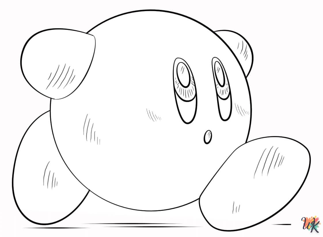 coloriage Kirby  à imprimer pour enfant de 12 ans
