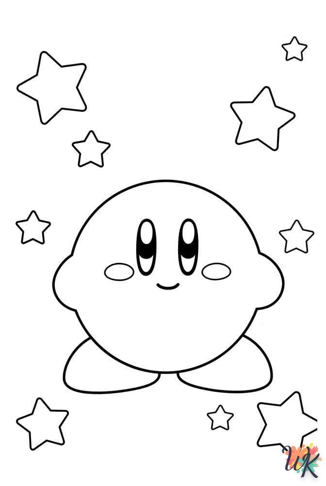 coloriage Kirby  licorne en ligne gratuit à imprimer