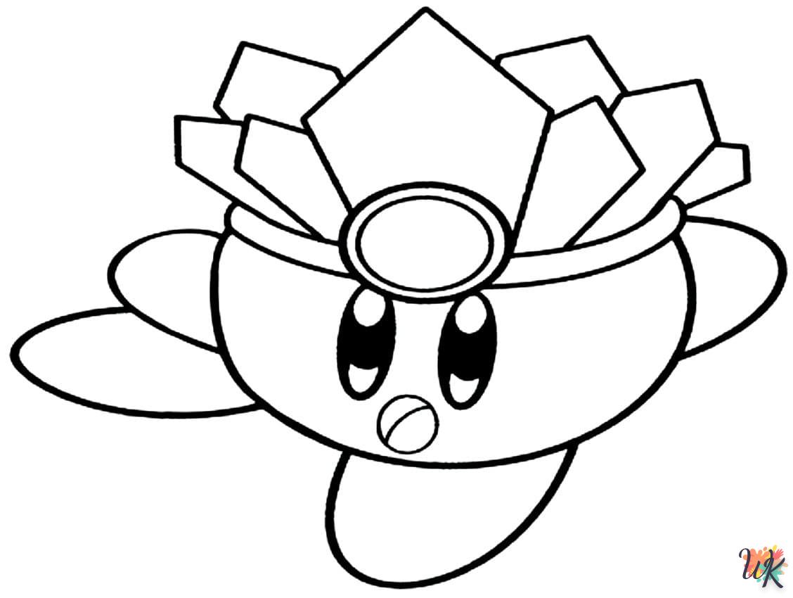 coloriage Kirby  pour enfants a imprimer