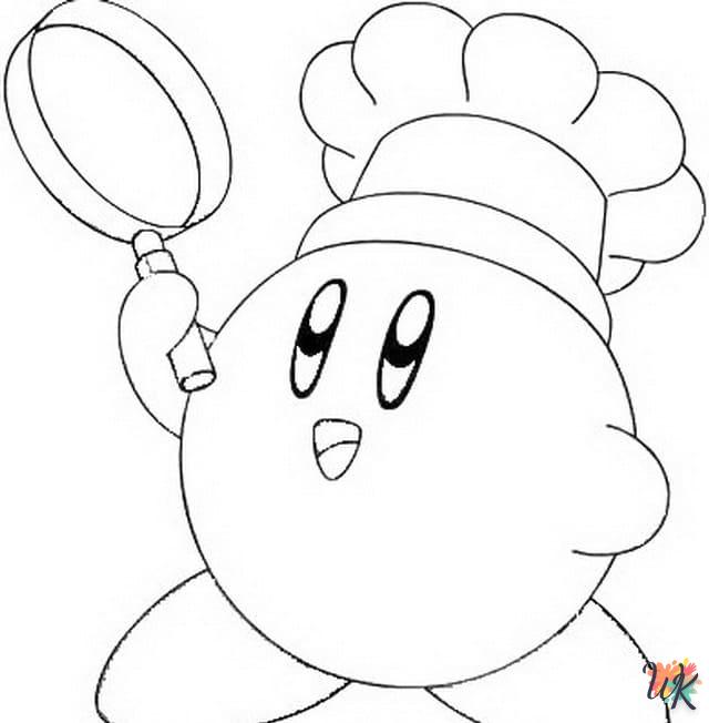 coloriage Kirby  à imprimer pour enfant de 8 ans