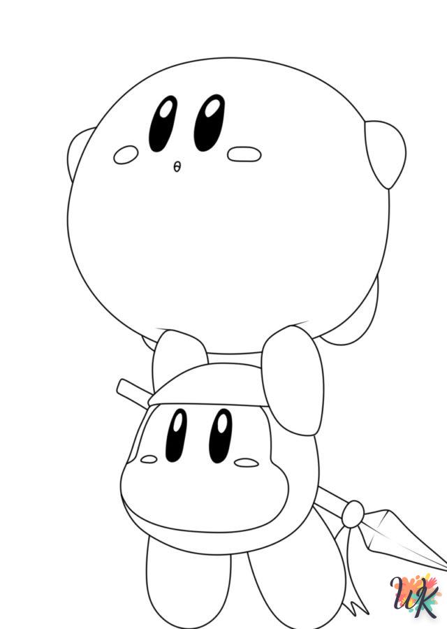 coloriage Kirby  pour enfants à imprimer