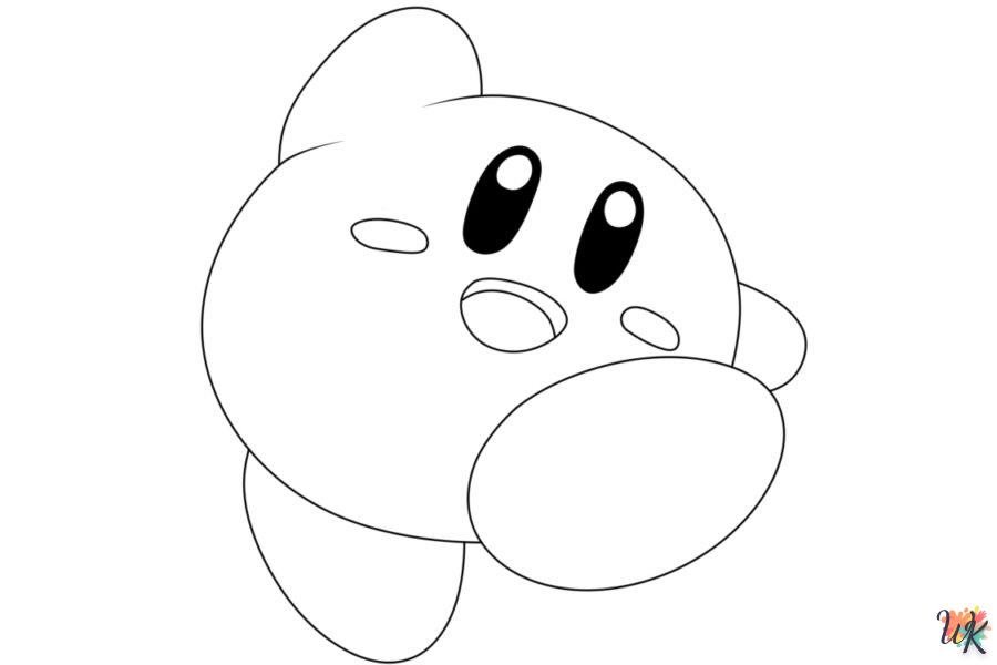 coloriage Kirby  enfant a imprimer