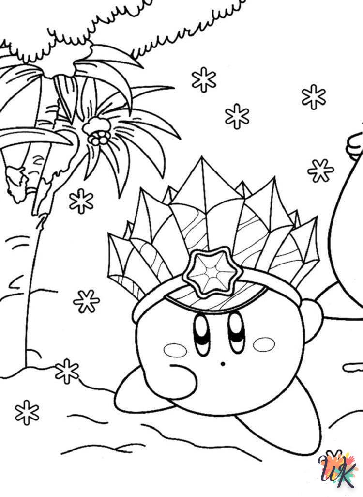 coloriage Kirby  pour enfant a imprimer gratuit
