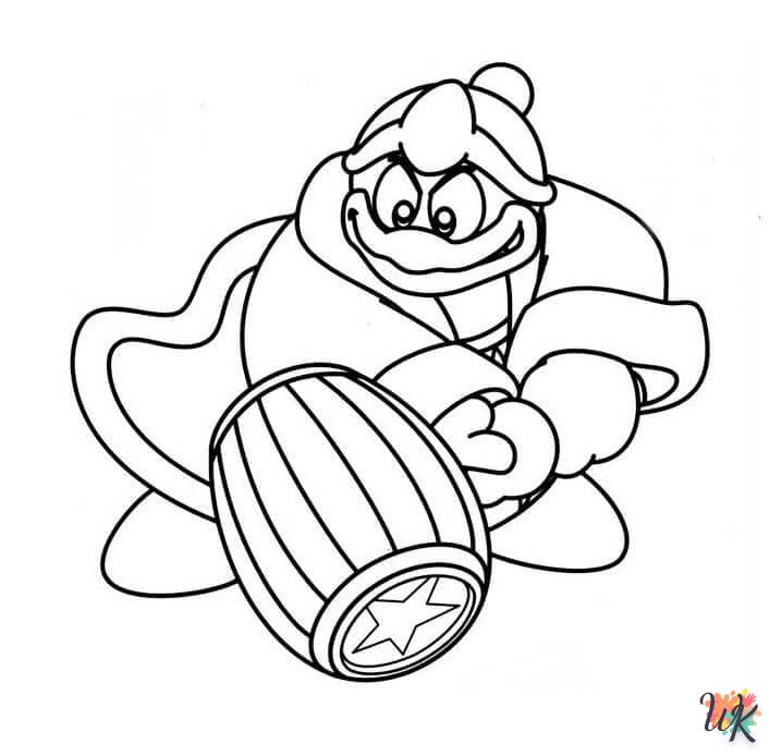 coloriage Kirby  educatif pour enfant