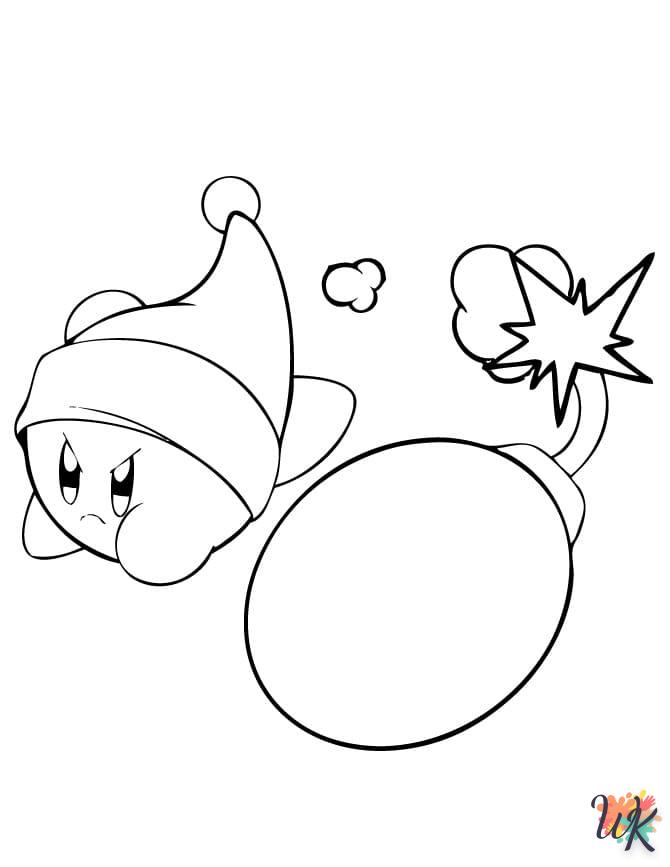 coloriage Kirby  pour enfants