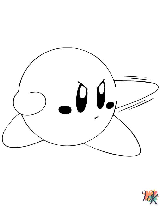 coloriage Kirby  a imprimer gratuitement