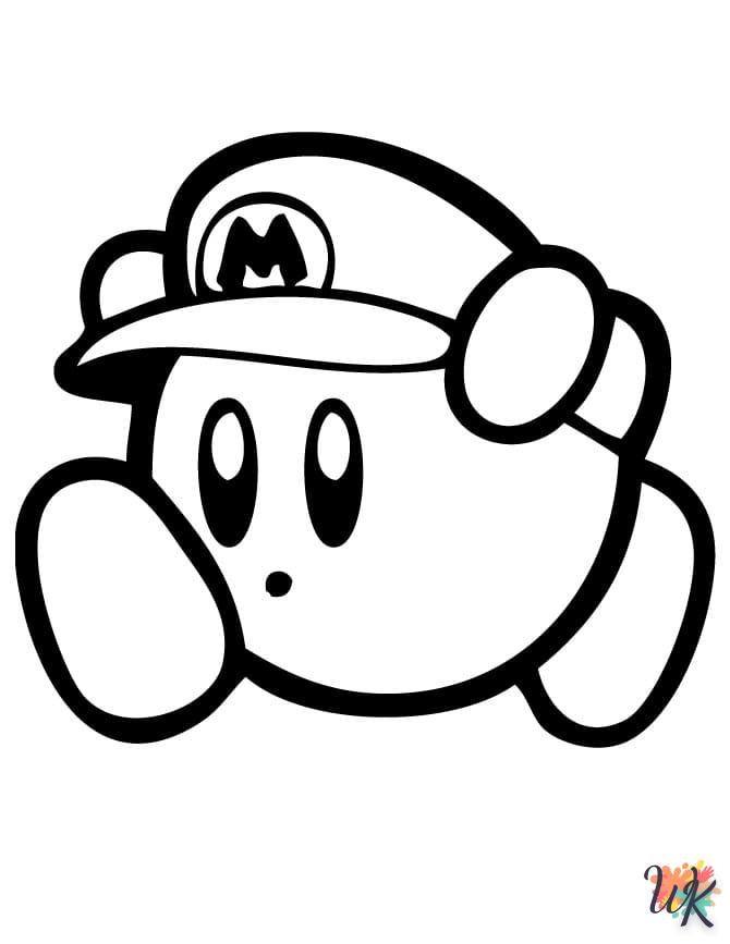 coloriage Kirby  pour enfant de 5 ans
