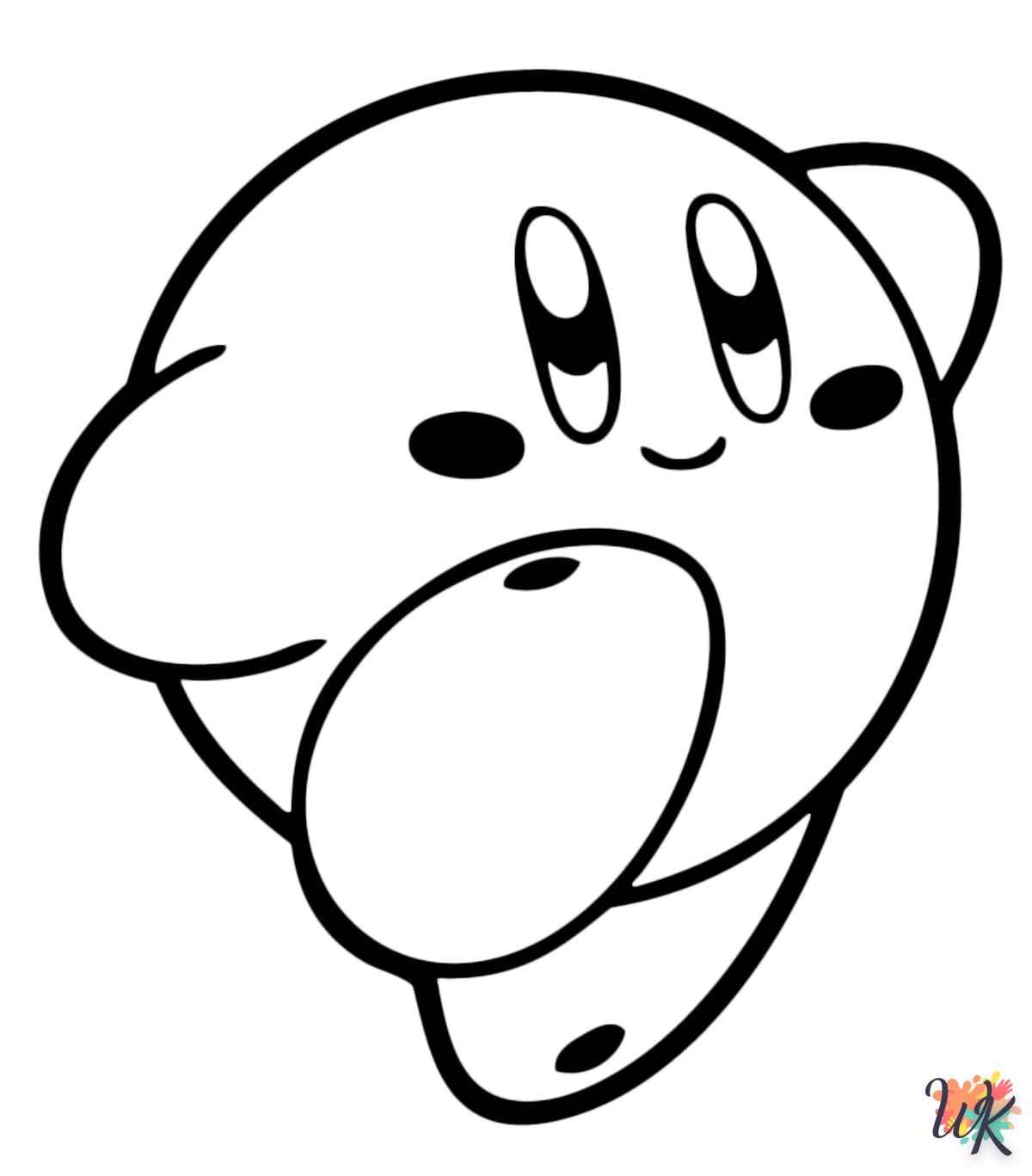 coloriage Kirby  à colorier en ligne gratuit
