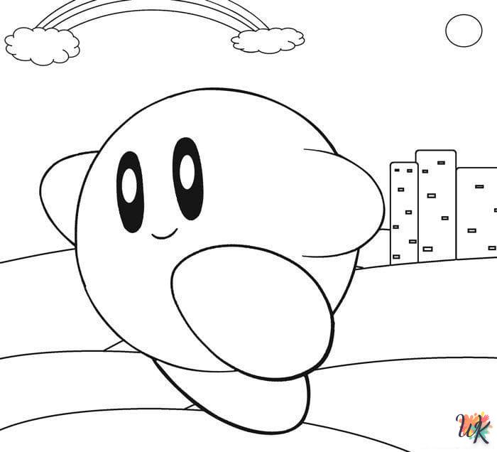 alphabet coloriage Kirby  en ligne