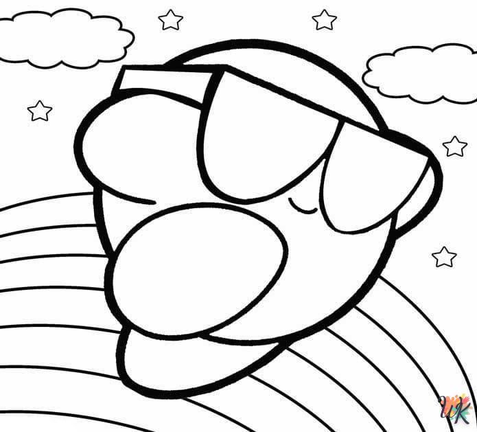 image de coloriage Kirby  pour enfant