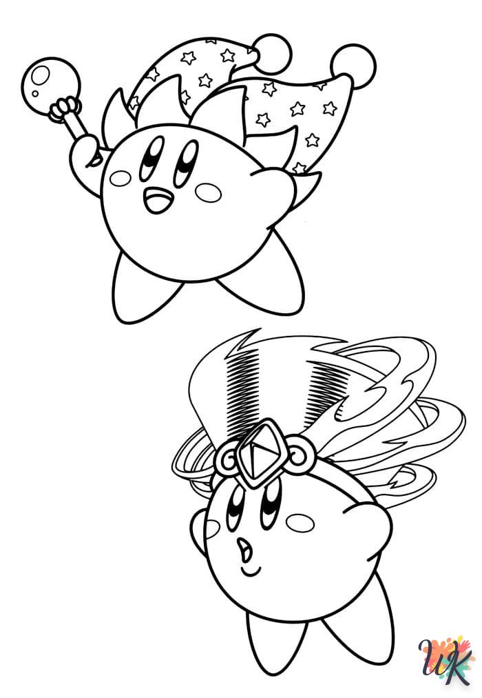 coloriage Kirby  a imprimer gratuitement