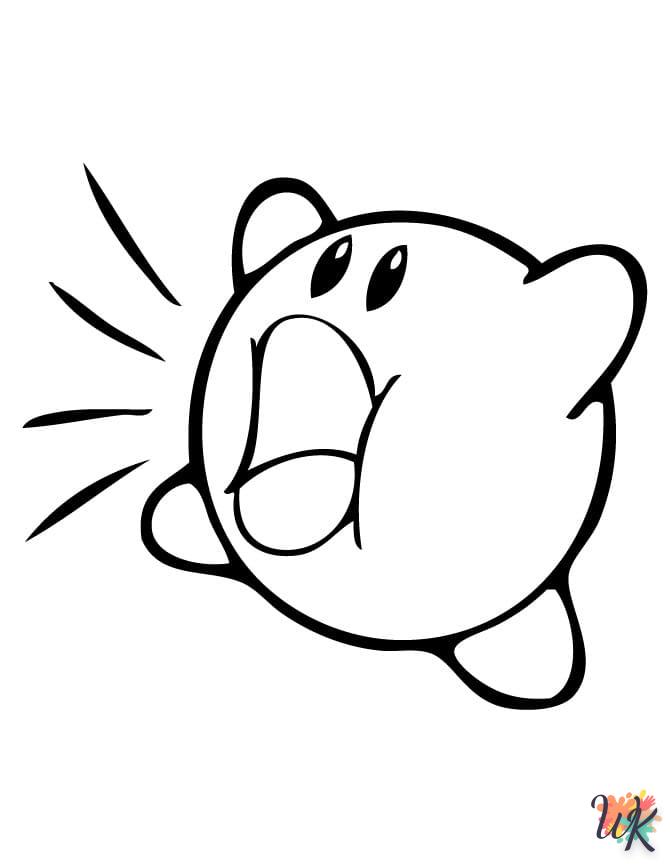 coloriage Kirby  a imprimer gratuit