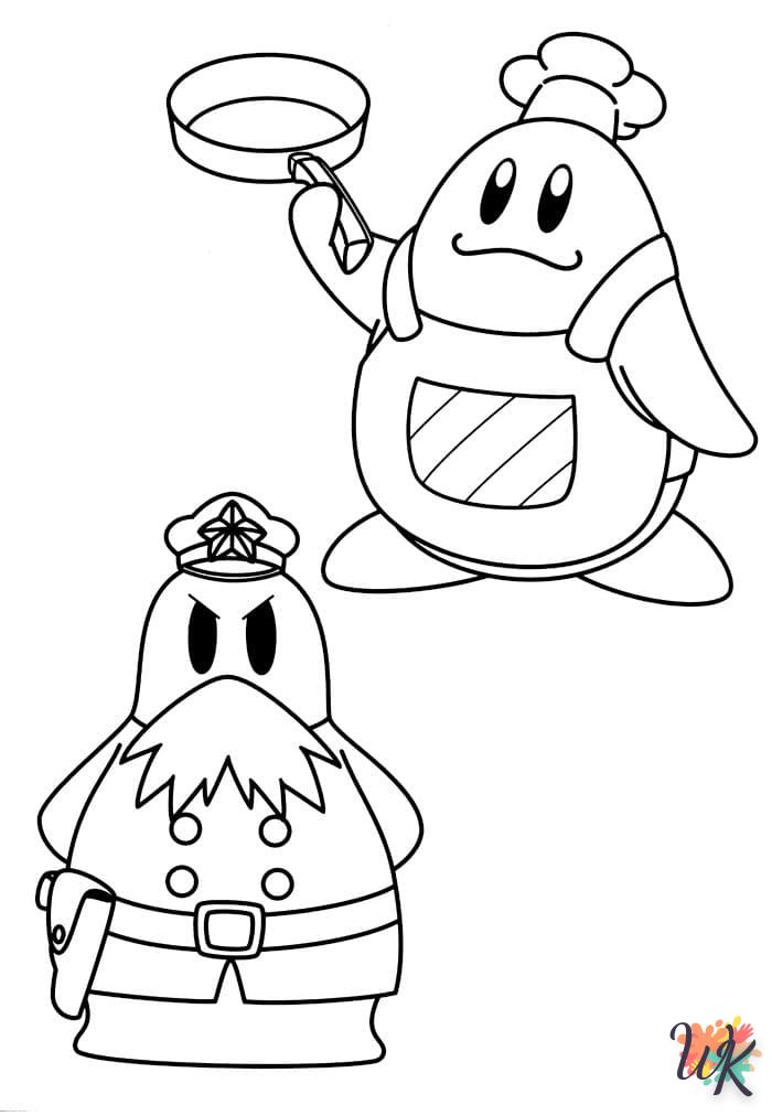 coloriage Kirby  de pour enfants
