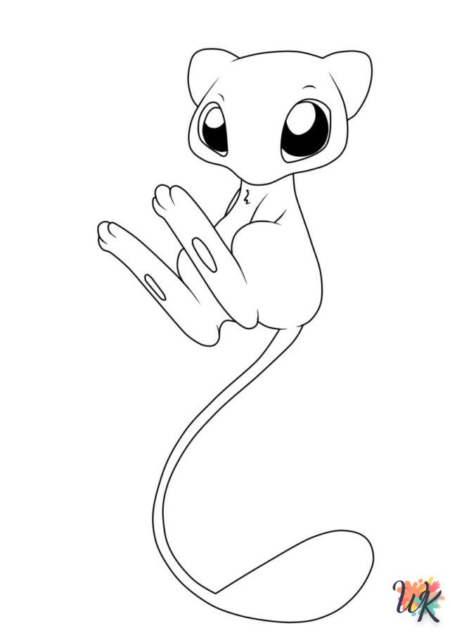 coloriage Mew  pour enfant de 2 ans