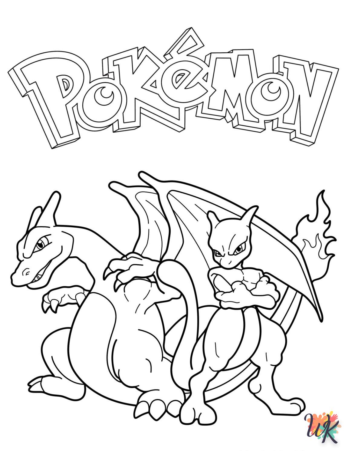 imprimer coloriage Mewtwo