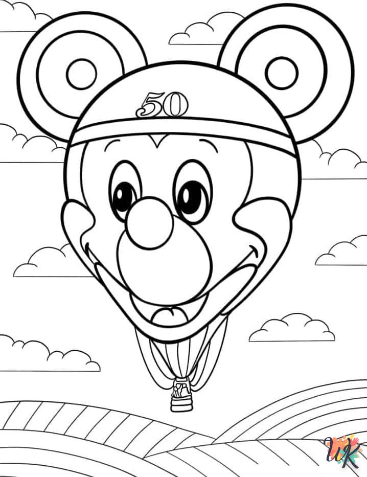 coloriage Montgolfière  enfant à imprimer pdf