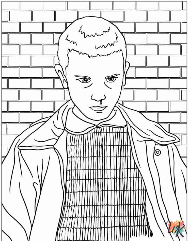 coloriage Stranger Things 5  a imprimer enfant 6 ans