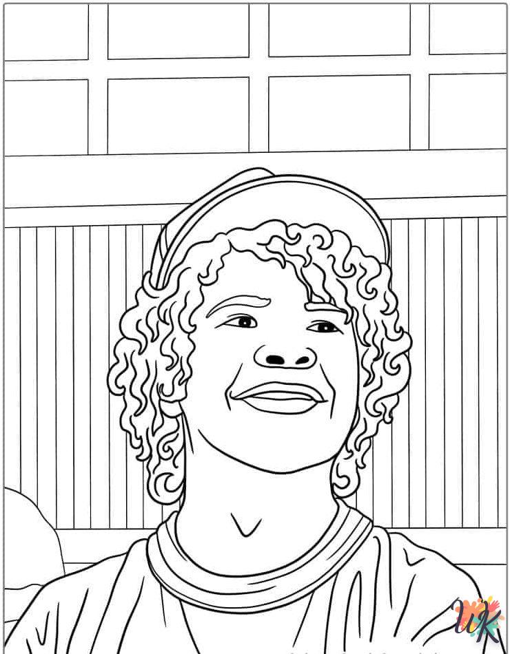 coloriage Stranger Things 5  de noël gratuit à imprimer en ligne