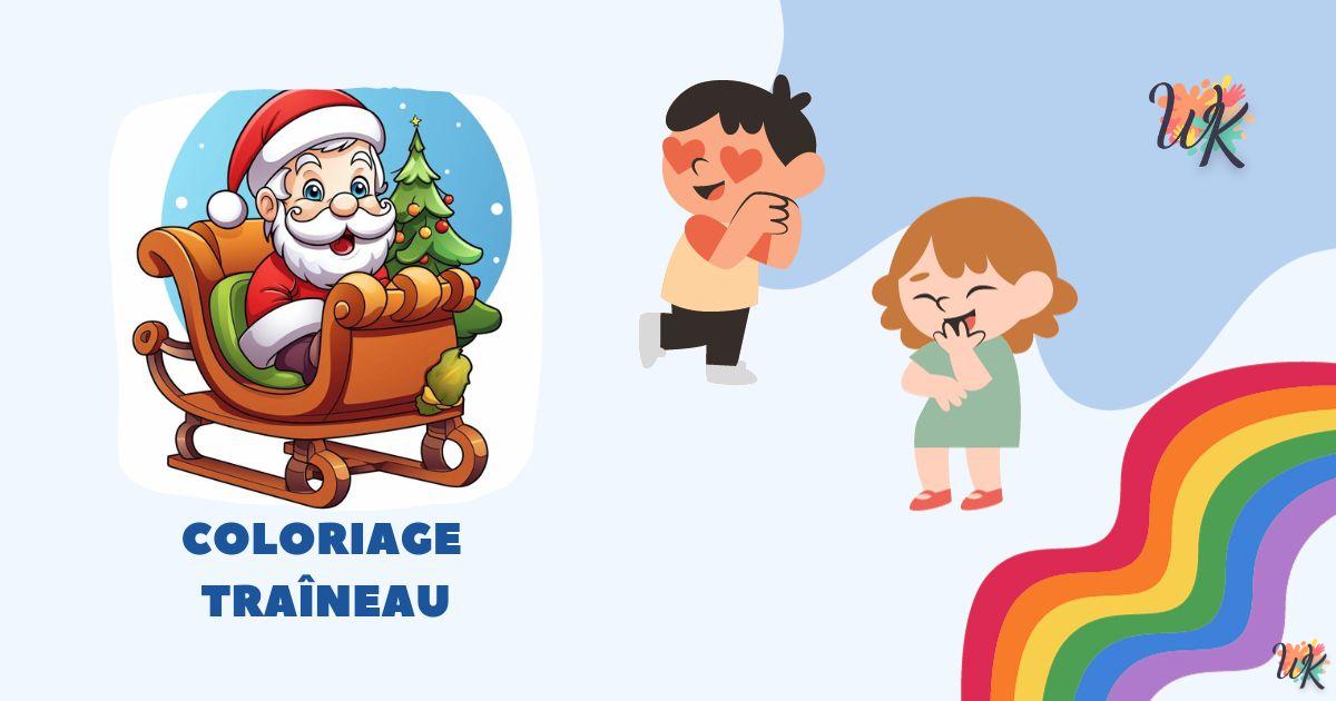 Coloriage Traîneau mignon collection imprimable gratuite 6 Coloriage Traîneau mignon collection imprimable gratuite
