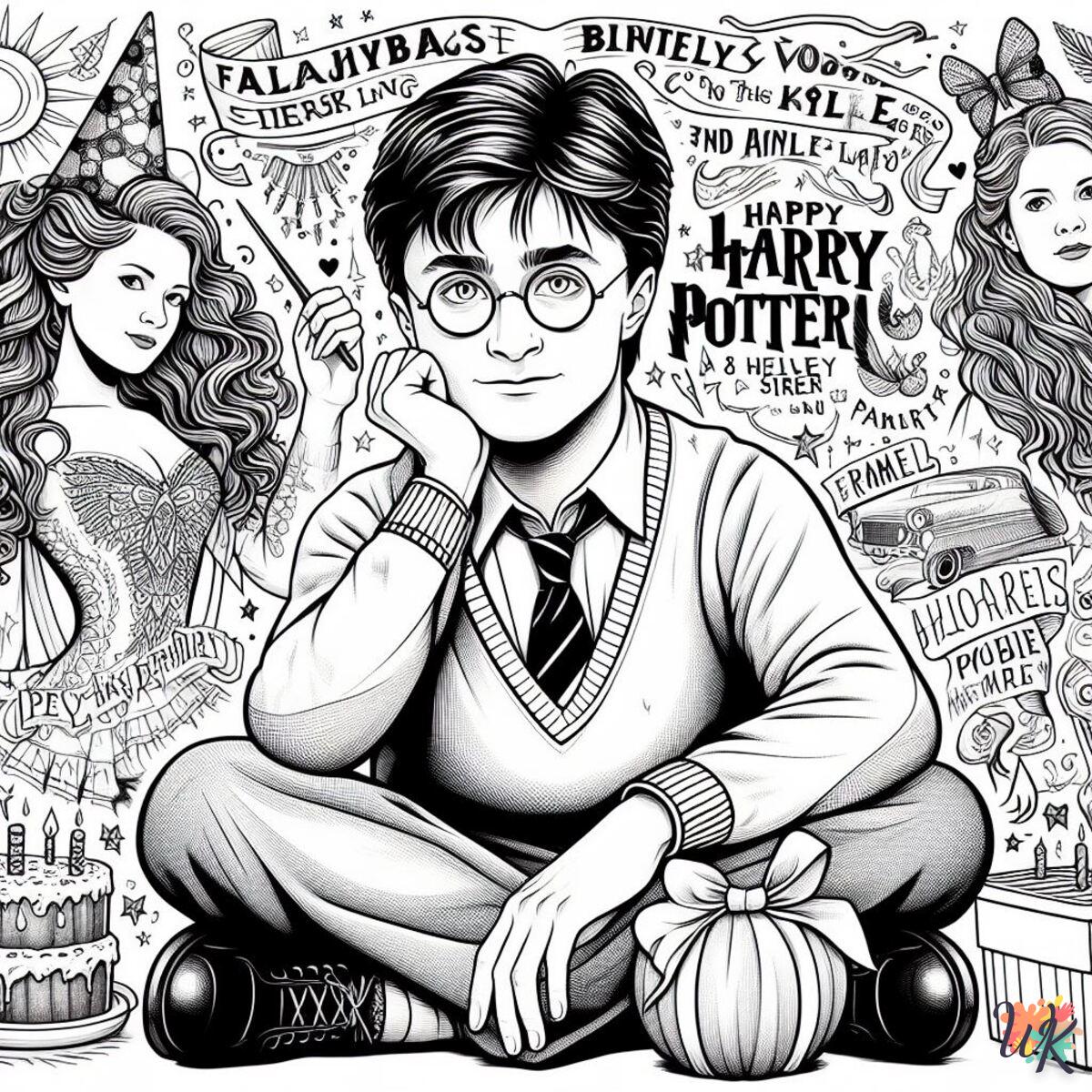 Joyeux anniversaire Harry Potter ! Un coloriage gratuit pour fêter le héros