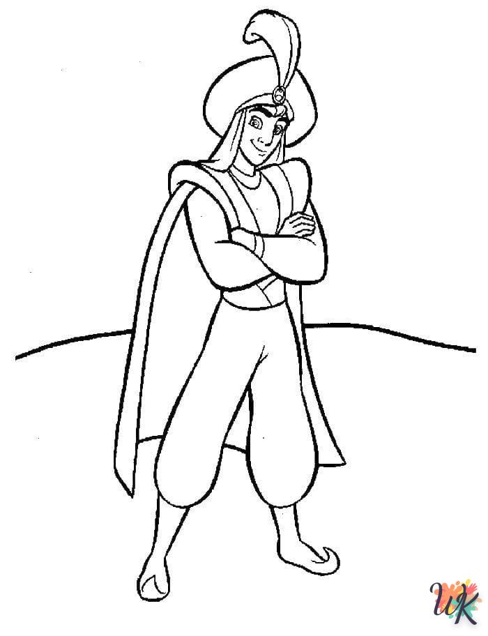 coloriage Aladdin  en ligne a colorier