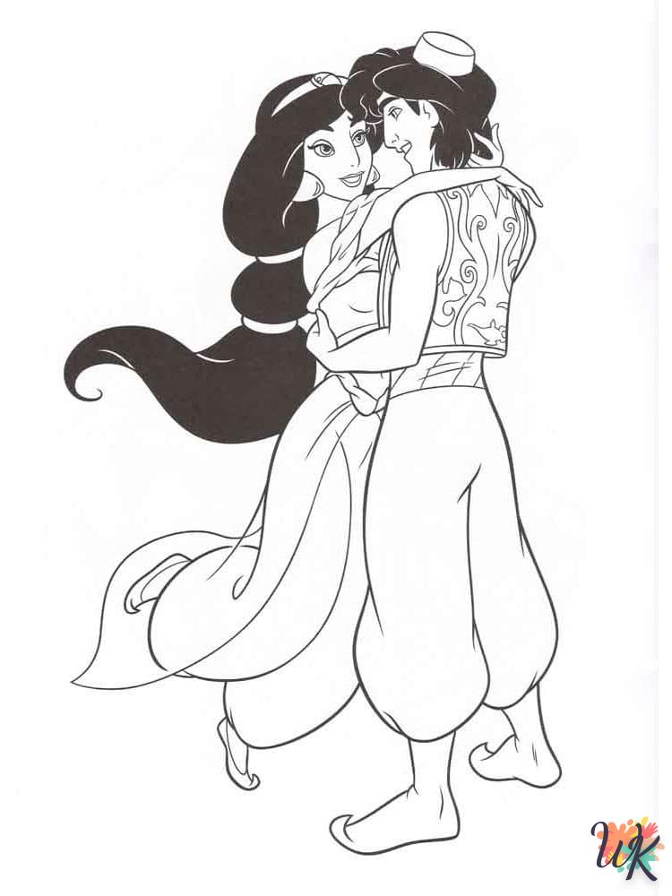 imprimer coloriage Aladdin  pour enfant