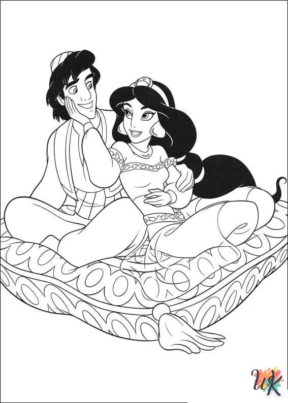 coloriage Aladdin  a colorier en ligne