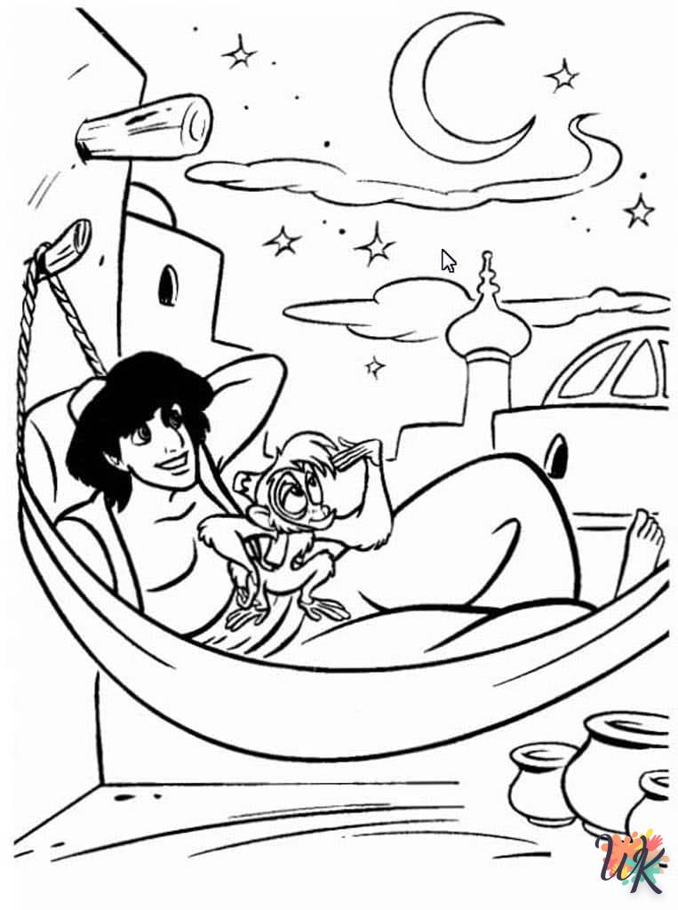 coloriage Aladdin  en ligne gratuit pour 12 ans