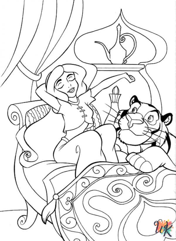 coloriage Aladdin  d'enfant a imprimer