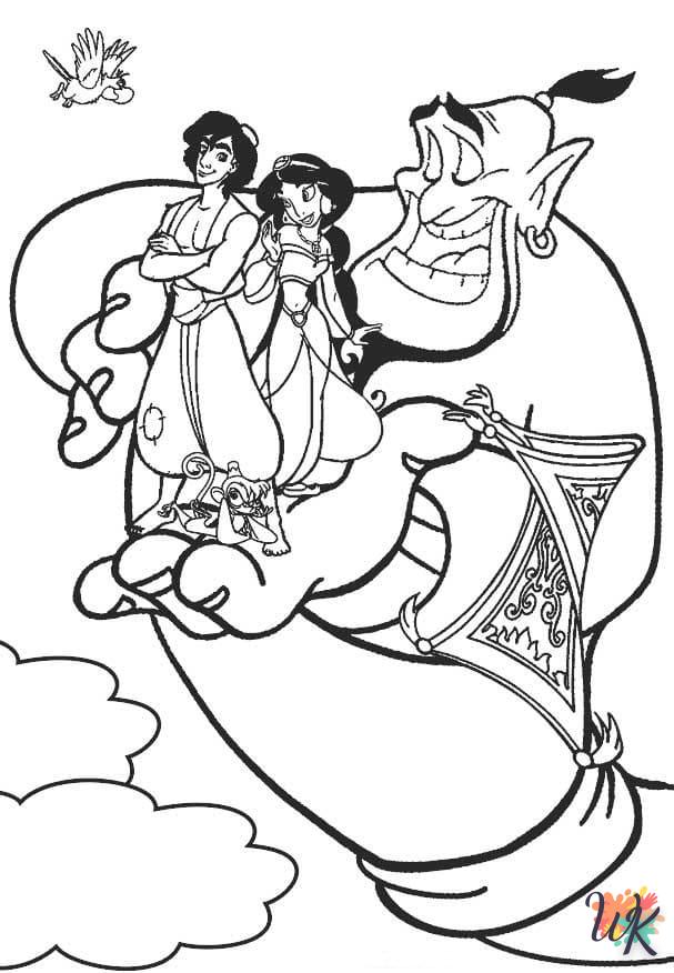 coloriage Aladdin  a imprimer enfant 5 ans