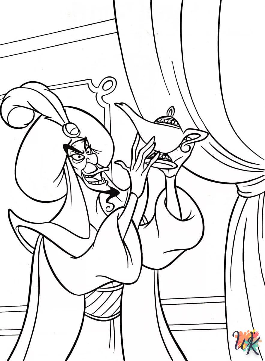 coloriage Aladdin  a imprimer enfant 6 ans