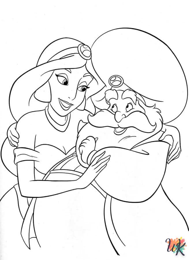 coloriage Aladdin  à imprimer pdf gratuit