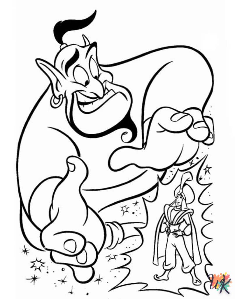 coloriage Aladdin  enfant à imprimer pdf