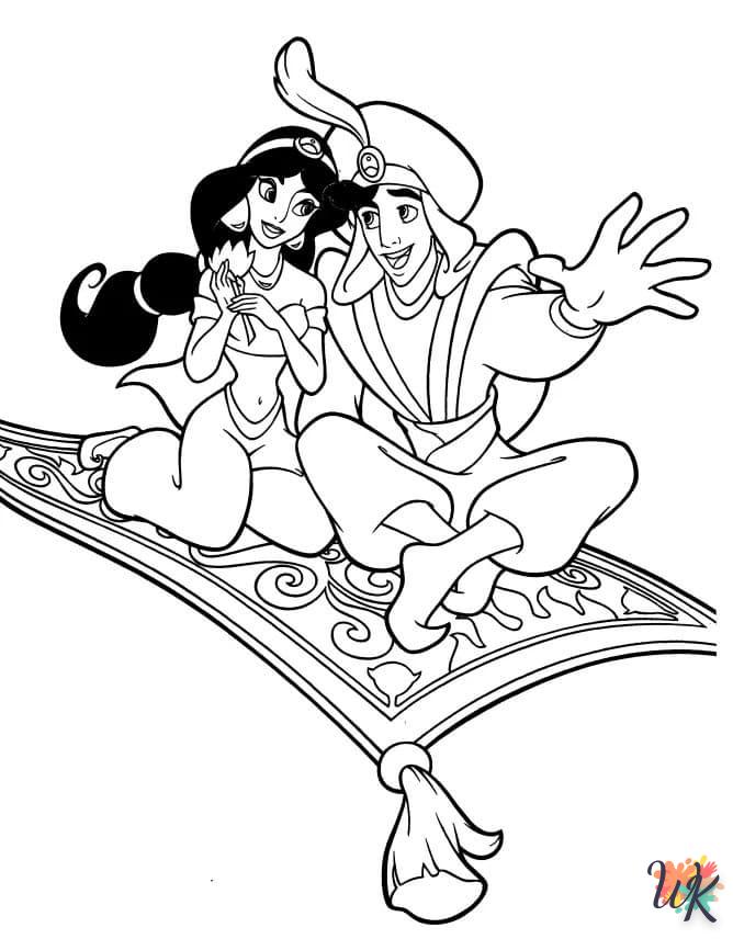 coloriage Aladdin  en ligne avengers gratuit