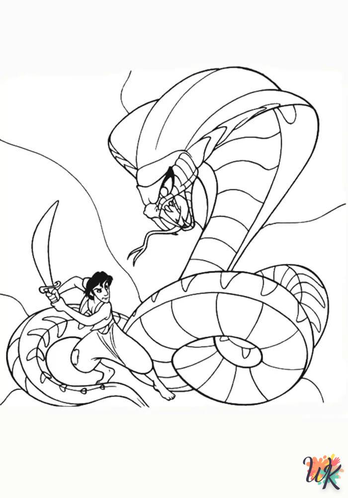 coloriage Aladdin  gratuit à imprimer