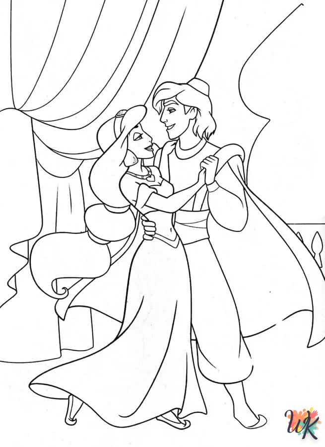 coloriage Aladdin  en ligne pour enfant