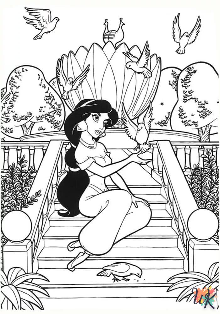 coloriage Aladdin  et dessin a imprimer