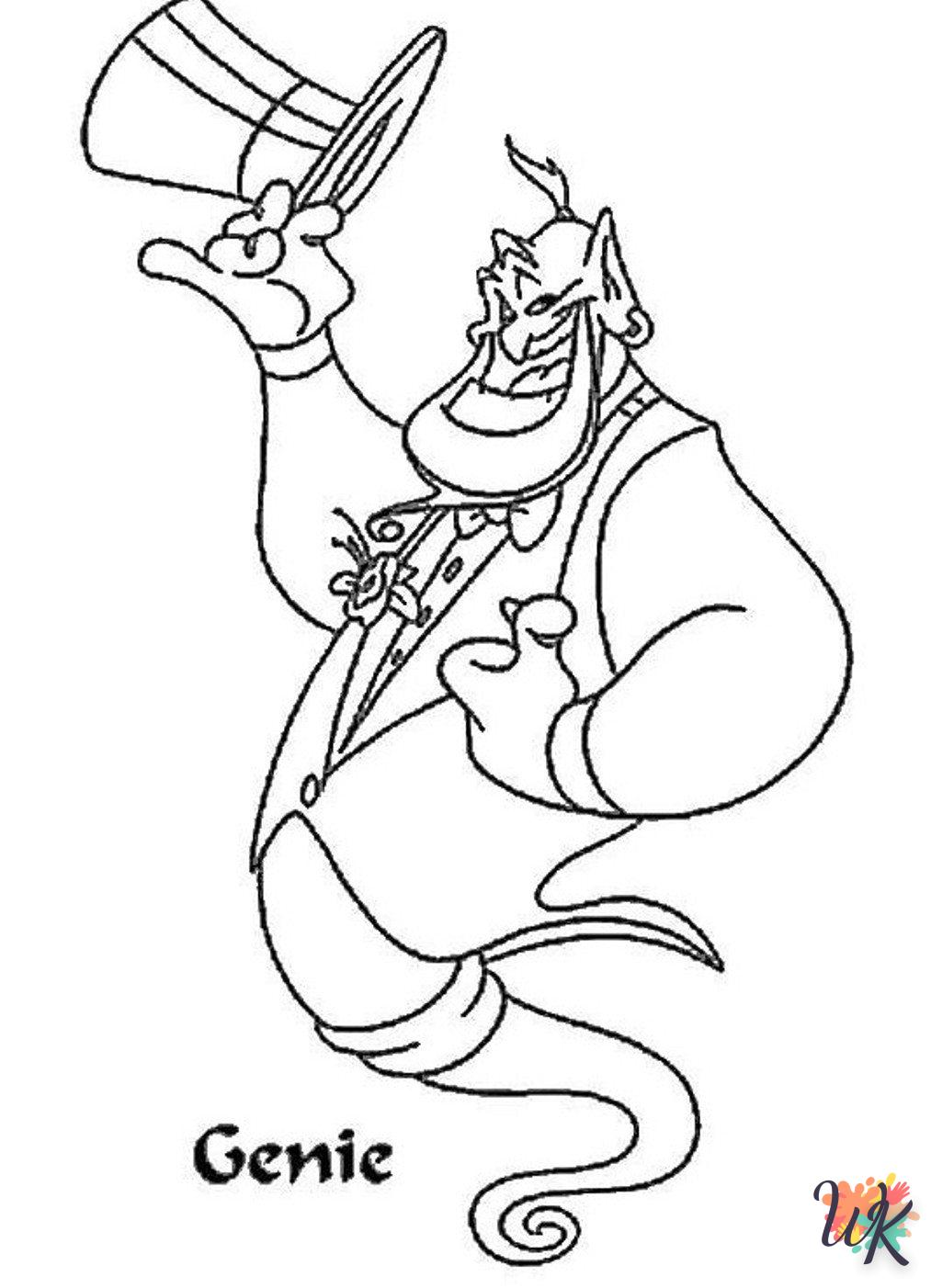 coloriage Aladdin  d'enfant a imprimer