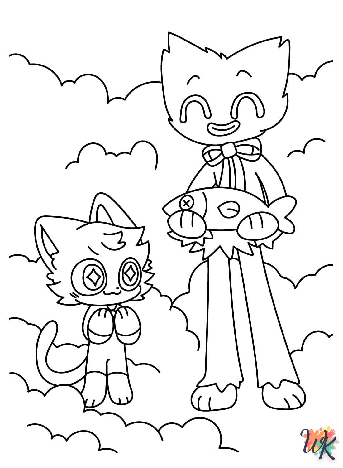 Coloriage CatNap Le Chat Effrayant De Poppy Playtime Coloriage CatNap Le Chat Effrayant De Poppy Playtime