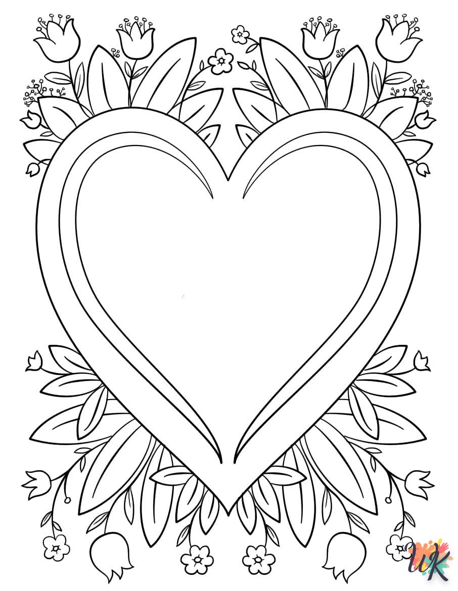 coloriage Coeur  à imprimer gratuitement pdf