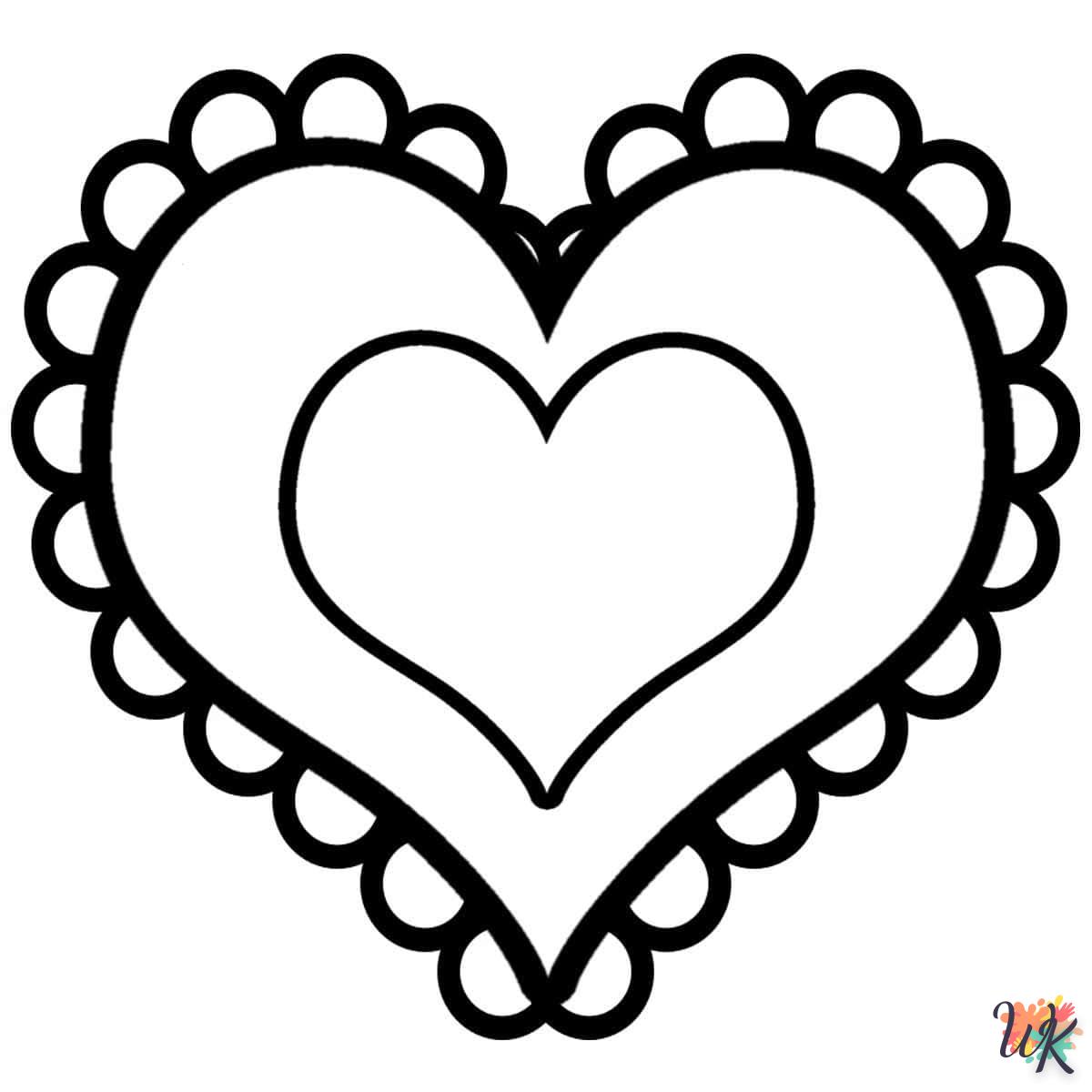 image de coloriage Coeur  pour enfant