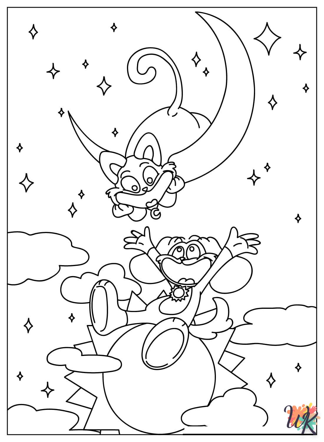 coloriage DogDay  licorne en ligne gratuit à imprimer