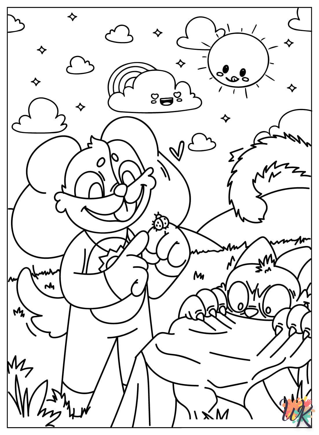 coloriage DogDay  licorne en ligne gratuit à imprimer